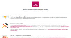 Desktop Screenshot of advancesinlifescience.com