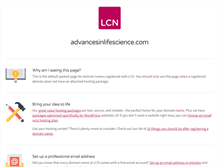 Tablet Screenshot of advancesinlifescience.com